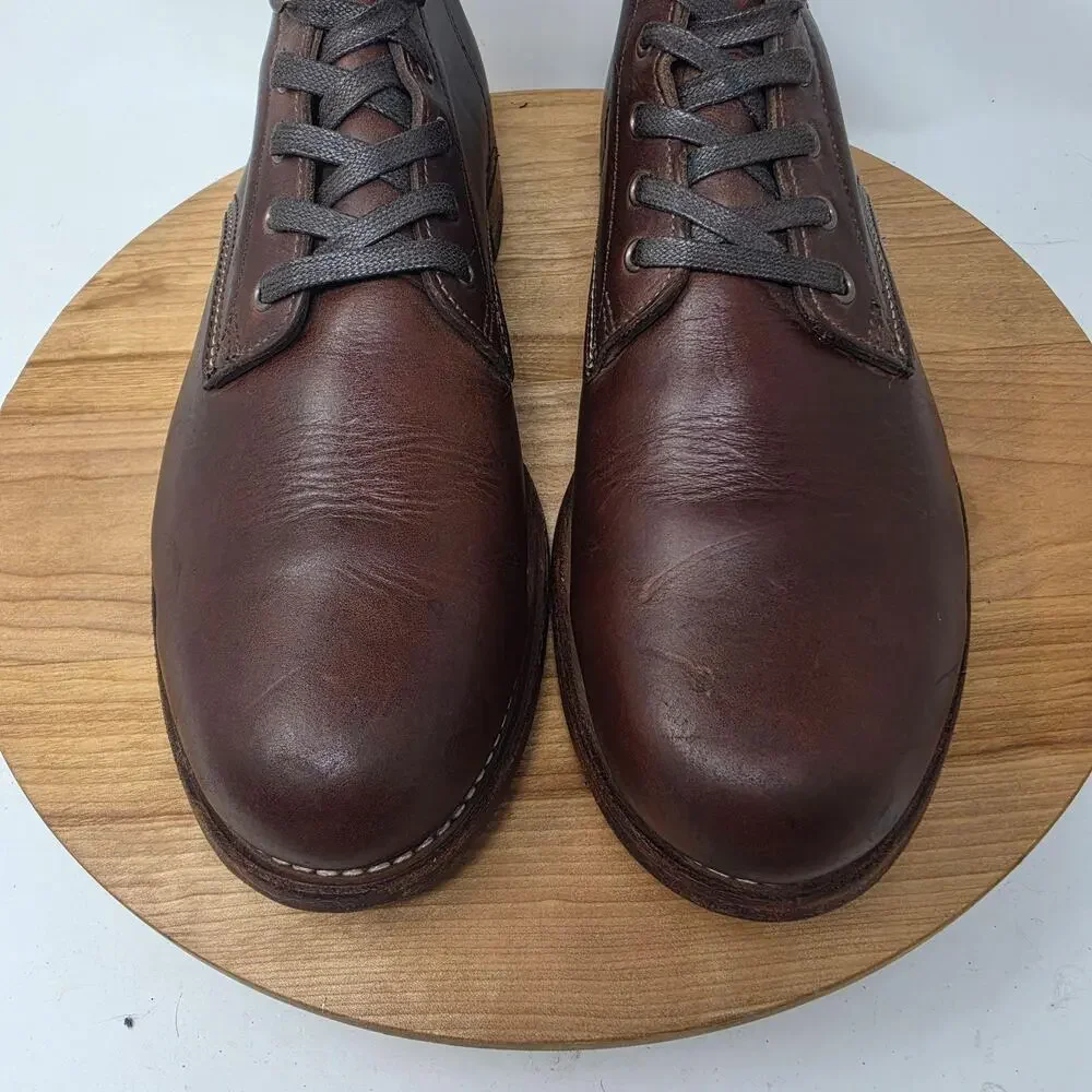 Wolverine 1000 Mile Boots Mens 11.5 Brown Horween Leather Lace Up Made USA Work